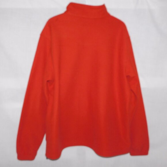 Columbia Mens XL Orange Omni Heat Hot Dots Full Zip Fleece Jacket Sweater - Picture 14 of 14